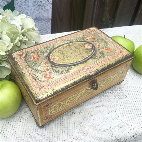 artstyle choclates metal box worth|Vintage Tin Chocolate Box Artsyle Chocolate Company Metal .